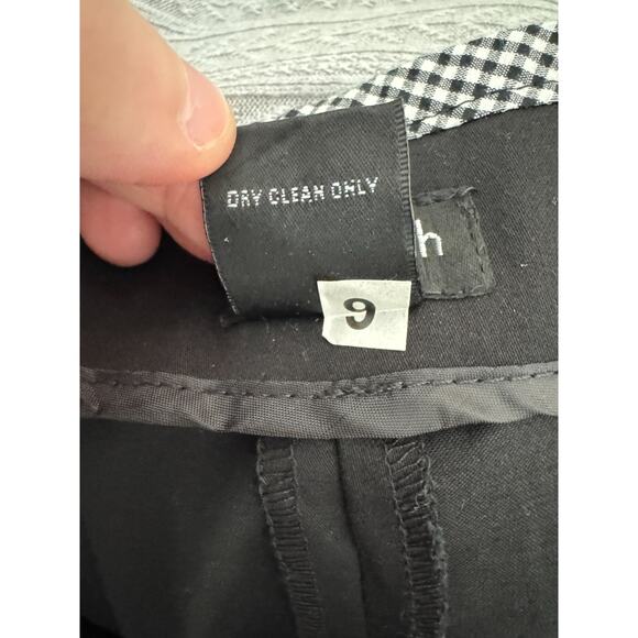 Willi Smith Stretch Black Pants Size 14 Gingham Trim Career Trousers NWT - Picture 14 of 15